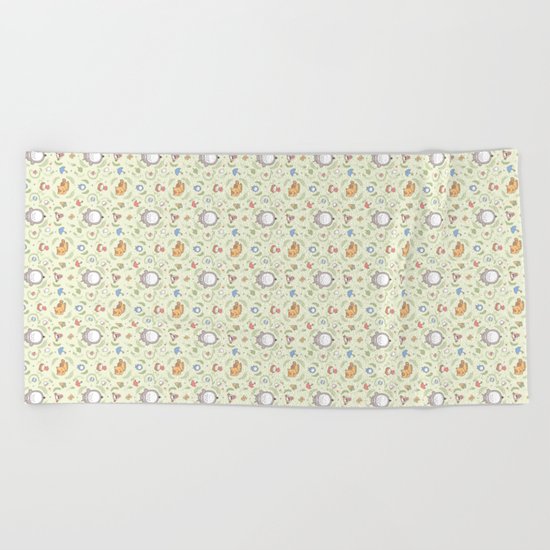 Neighborly Creatures Beach Towel
