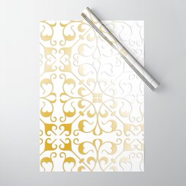 Damask Gold Wrapping Paper