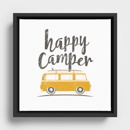 Happy Camper Framed Canvas