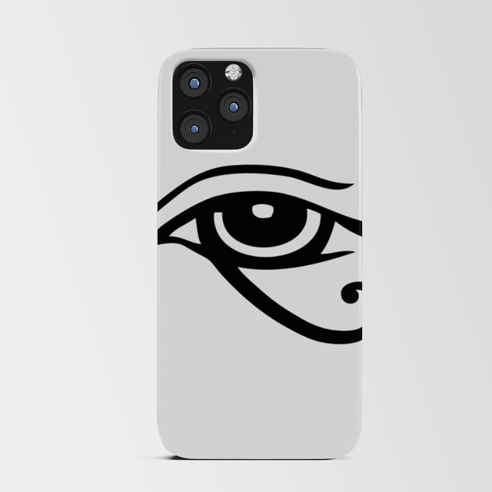 Egyptian Eye of Horus. BLACK. iPhone Card Case