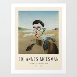 Portret-Johannes Moesman-Gabriël Smit. Art Print