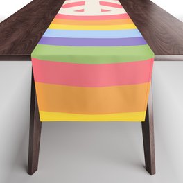 Rainbow Peace Table Runner
