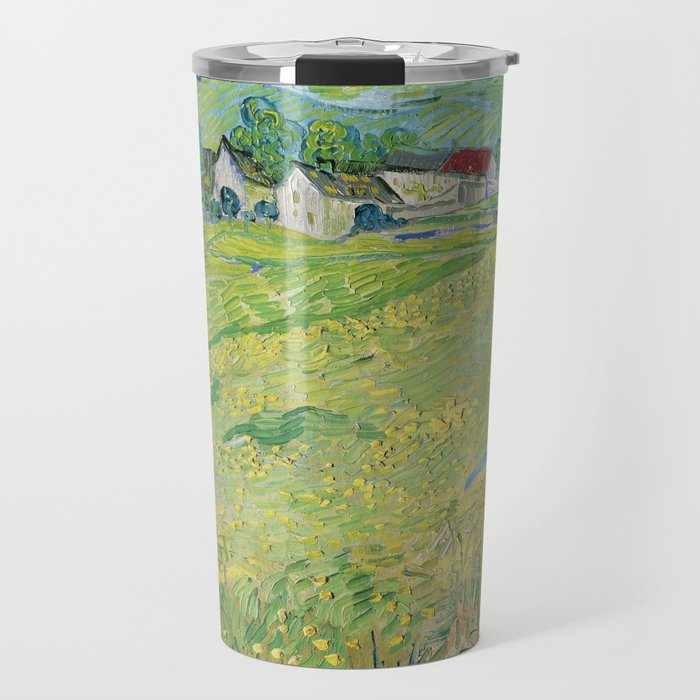 Vincent Van Gogh View Of Vessenots Near Auvers Travel Mug