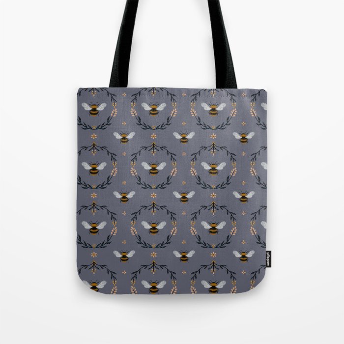 Ode to the Bumblebee (in lavender) Tote Bag