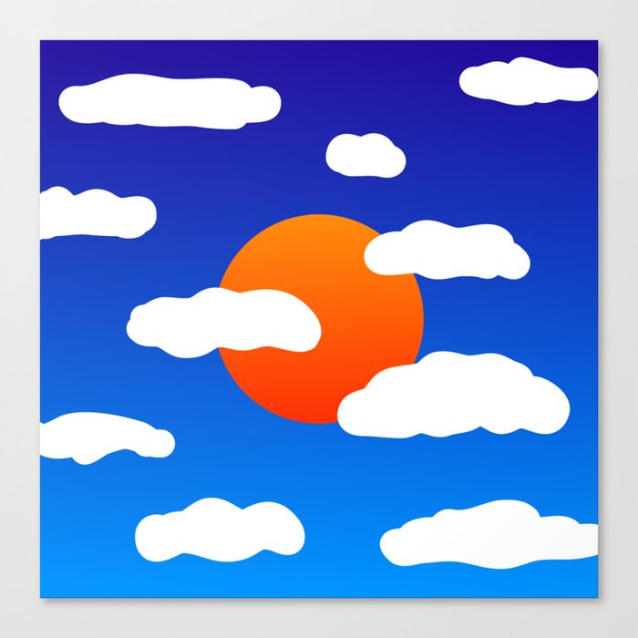 Summer Sky Canvas Print