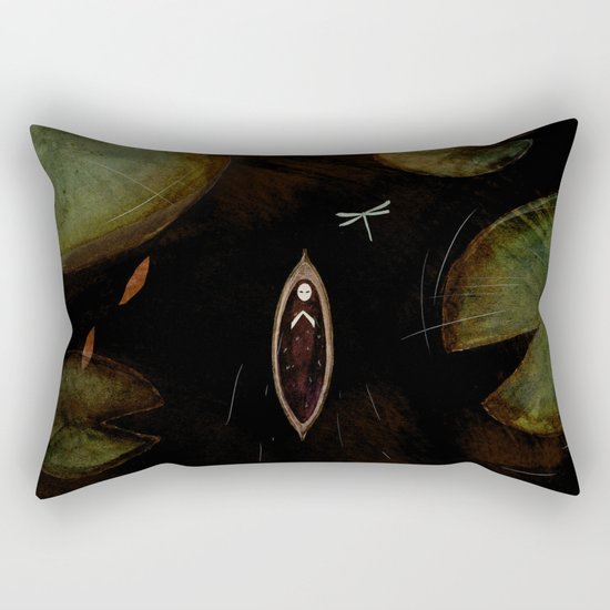 black lake Rectangular Pillow