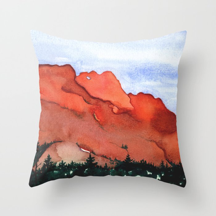Kissing Camels Throw Pillow