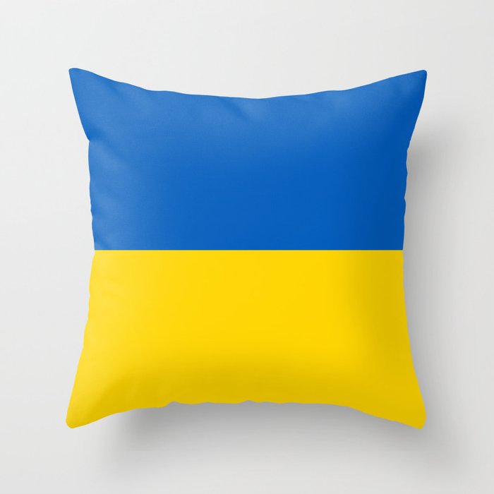Ukrainian flag of Ukraine Throw Pillow