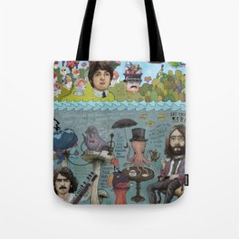 Lonely Hearts, Rubber Soul & Magical Yellow Submarine Tour Tote Bag