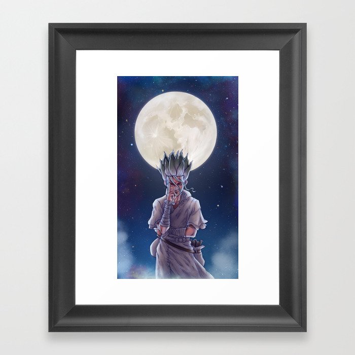 The moon  Framed Art Print