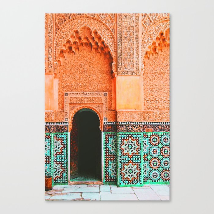 marrakech doorway Canvas Print