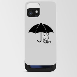 Cat & Umbrella / Type D iPhone Card Case