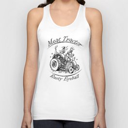 Meat Tractor BW Unisex Tank Top