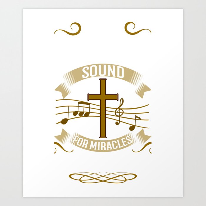 Church Sound Engineer Audio System Music Christian Art Print