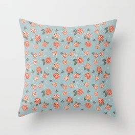 Rose Sprinkle Pattern By SalsySafrano. Throw Pillow