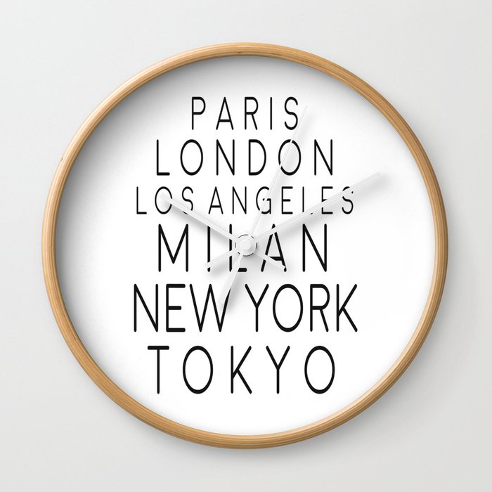 Paris London Los Angeles New York Tokyo Home Decor Fashion Print