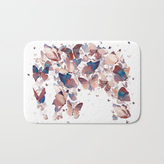 Butterfly Assemblage Bath Mat