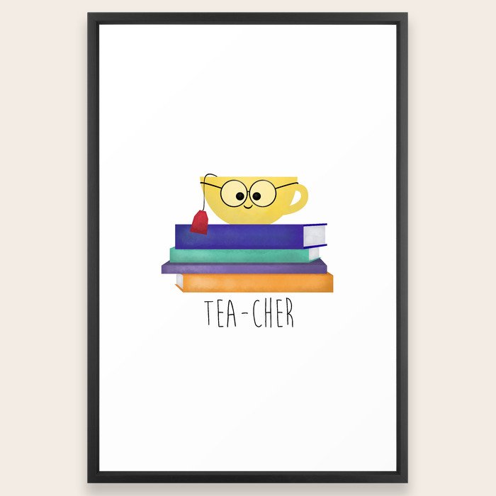 Download Teacher Framed Art Print by avenger | Society6