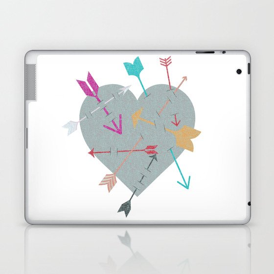 Arrow Heart Laptop & iPad Skin