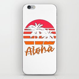 Tropical Party, Aloha Hawaii Palm Tree Hawaiian beach iPhone Skin