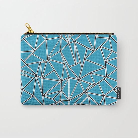 Shattered Ab Blue Carry-All Pouch