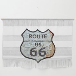 Route US 66 - Classic Vintage Retro American Highway Sign Wall Hanging