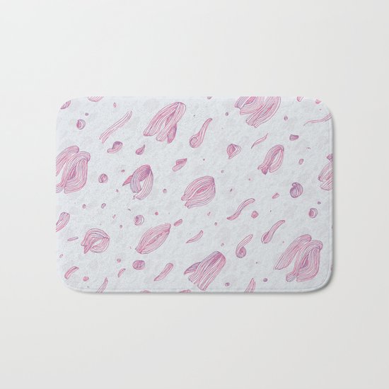 petals in the wind Bath Mat