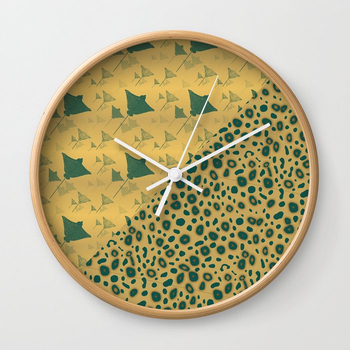 Manta Eagle Ray pattern Wall Clock