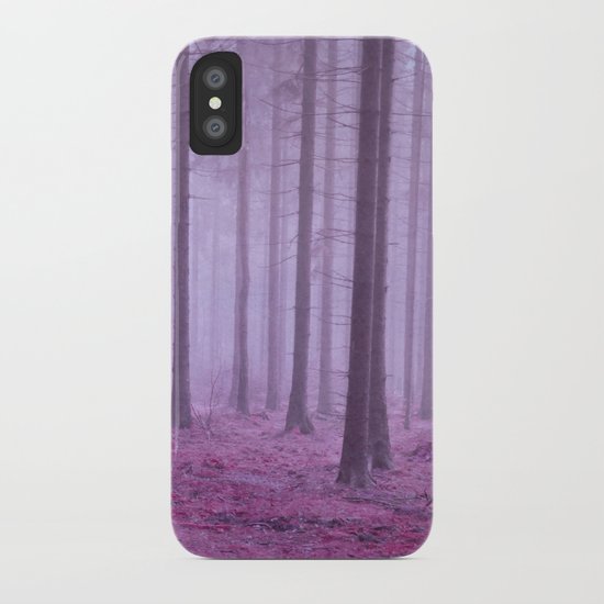 misty trees iPhone Case