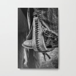 Stirrup Art Metal Print | Ranch, Cowboyboots, Photo, Cowboybootstirrup, Leatherstirrup, Girl, Stirrup, Horseback, Laced, Cowgirlbootstirrup 
