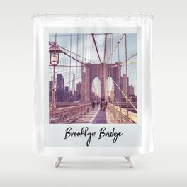 Brooklyn Bridge Vintage Style Photo Shower Curtain