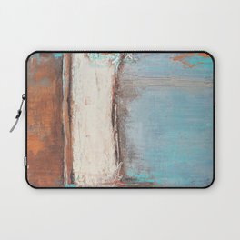 Copper and Blue Abstract Laptop Sleeve
