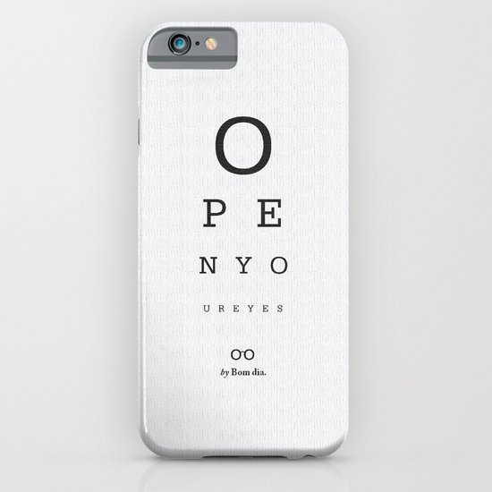 Open your eyes - Typographic iPhone & iPod Case