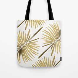 Tropical Fan Palm – Gold Palette Tote Bag