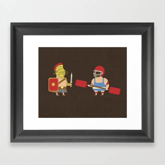 Gladiator Vs Gladiator Framed Art Print