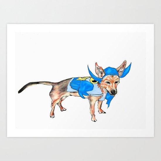 BatDog Art Print