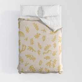 Matisse seaweed Yellow Comforter