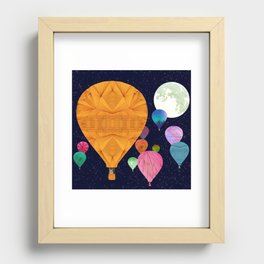 Hot Air Balloons Recessed Framed Print