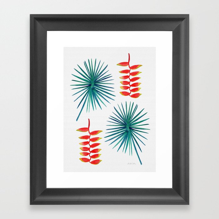 Tropical Plants  Framed Art Print