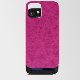 Soft Faux Leather - Hot Pink iPhone Card Case