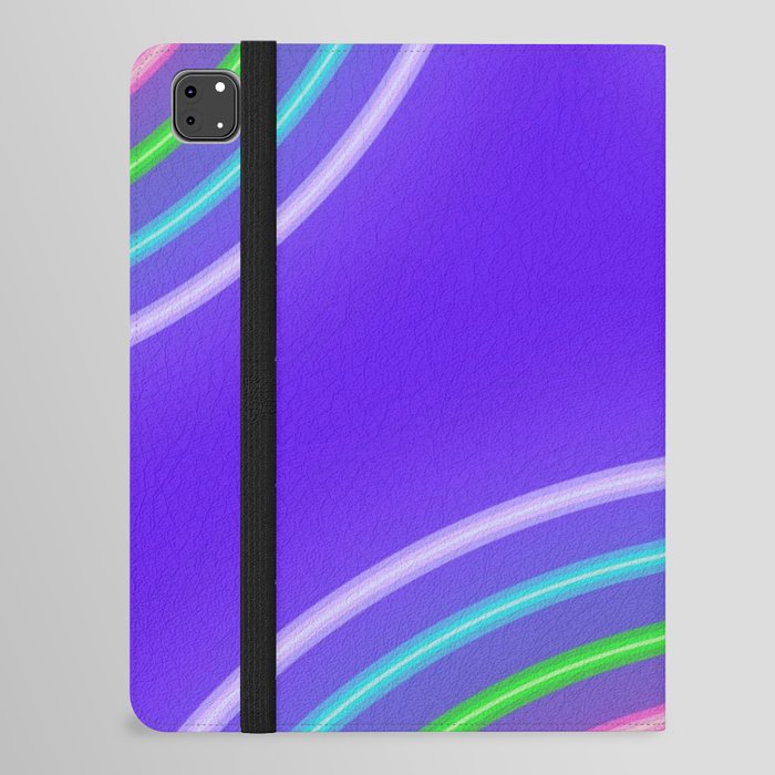 Neon Rainbow  iPad Folio Case