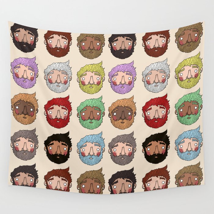 Beards Wall Tapestry