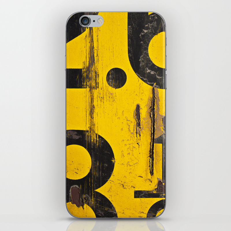 Black Numbers On Yellow Background Iphone Skin By Jsebouvi Society6