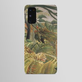 Henri Rousseau Tiger in a Tropical Storm Famous Painting Android Case