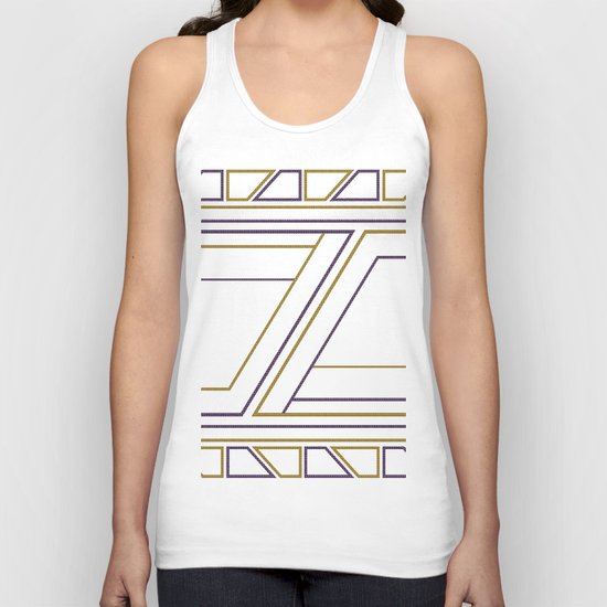 Geometry on white (abstract) Unisex Tank Top
