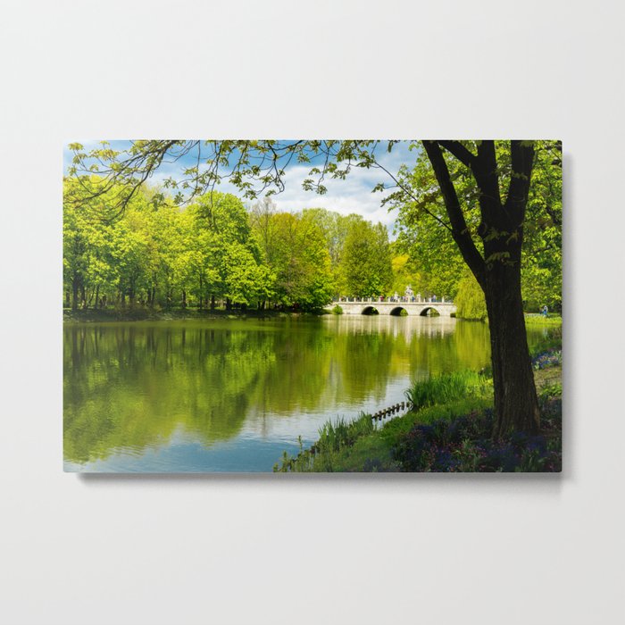 The beauty of the green around Metal Print