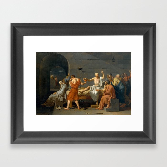 The Death of Socrates Framed Art Print