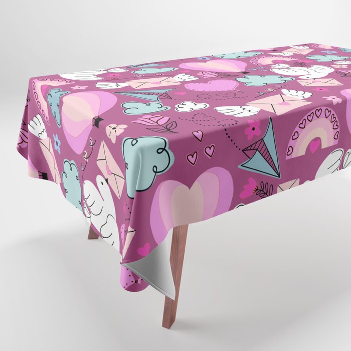 Valentines Pattern Cute Tablecloth