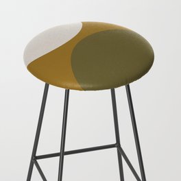 Mid-Century Modern Arches in Green Bar Stool