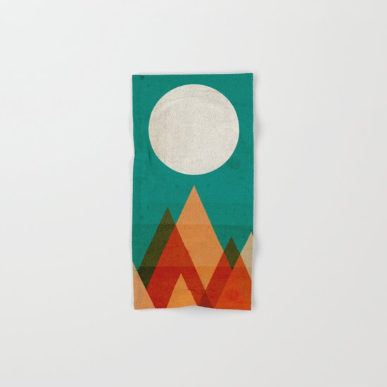 Full moon over Sahara desert Hand & Bath Towel